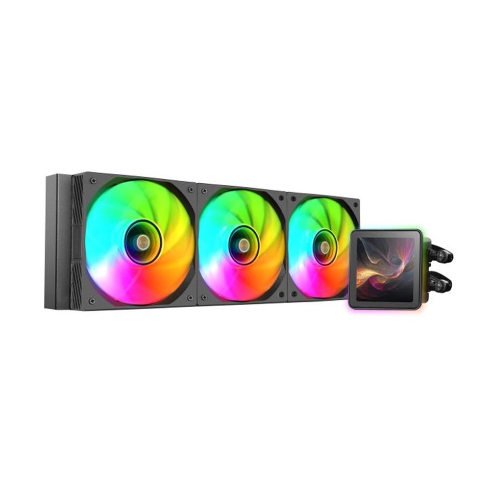 KIT REFRIGERACION LIQUIDA MARS GAMING MLVISIONPRO360 ARGB 3X 120MM NEGRO