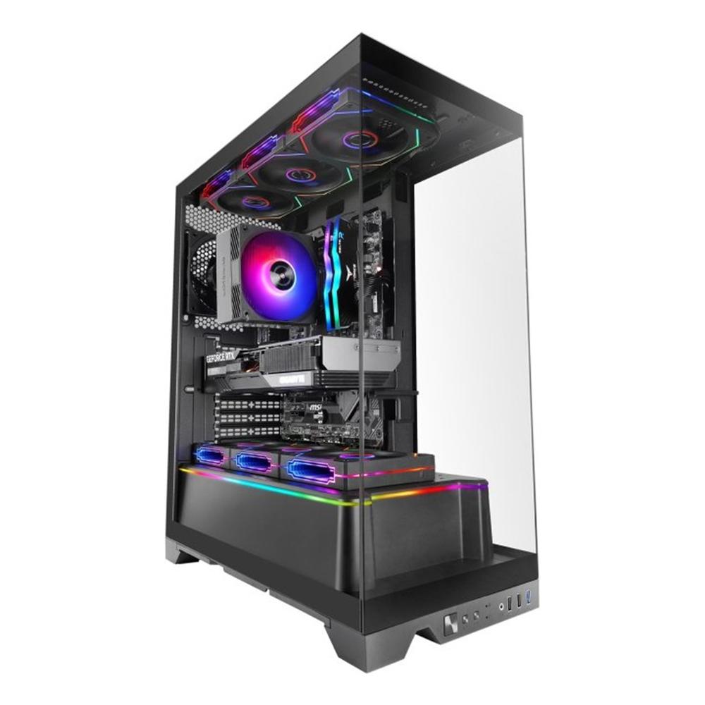 CAJA ORDENADOR MARS GAMING MCPRISMA ATX ARGB CRISTAL TEMPLADO NEGRO