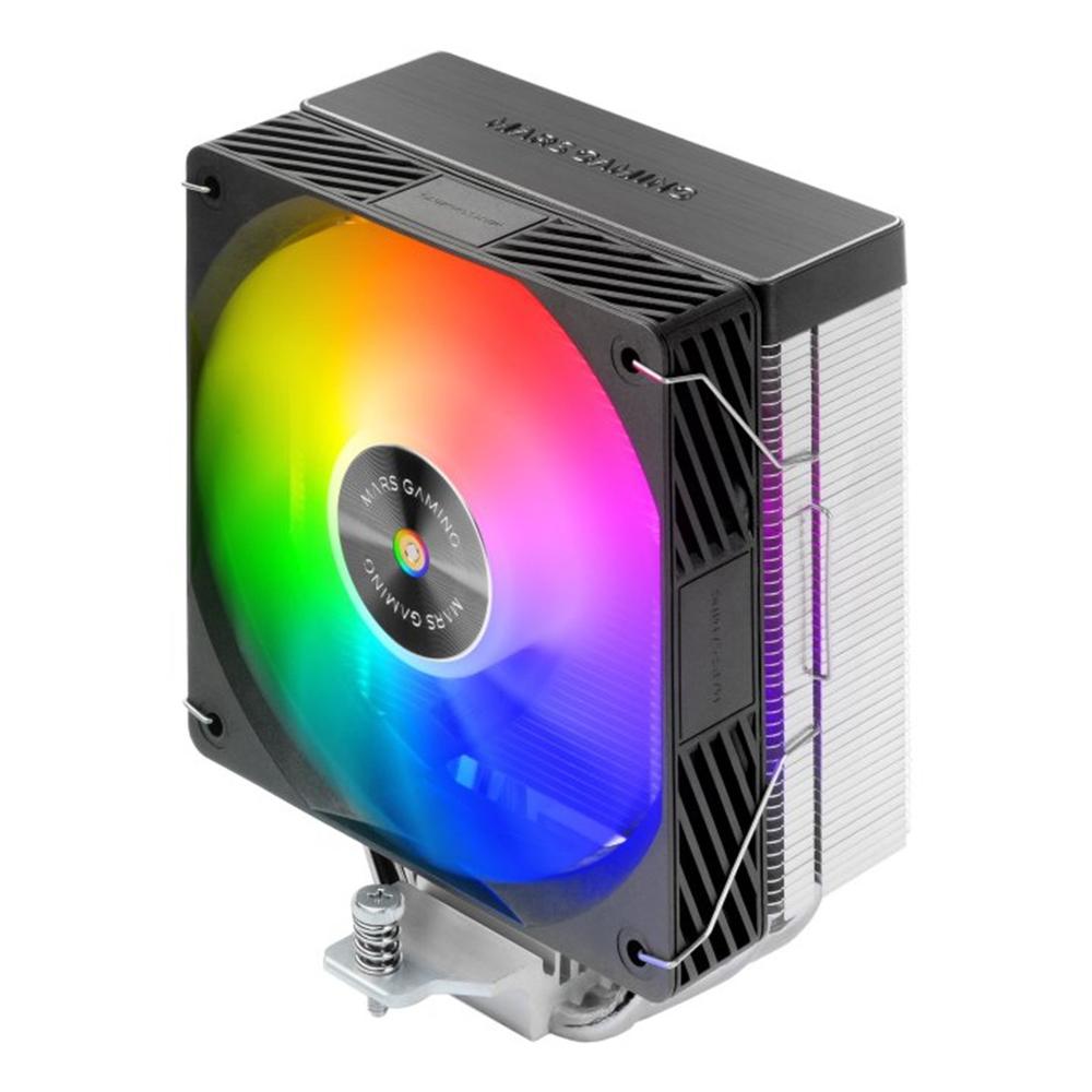 VENTILADOR DISIPADOR CPU MARS GAMING MCPUX4ARGB ARGB 120MM NEGRO