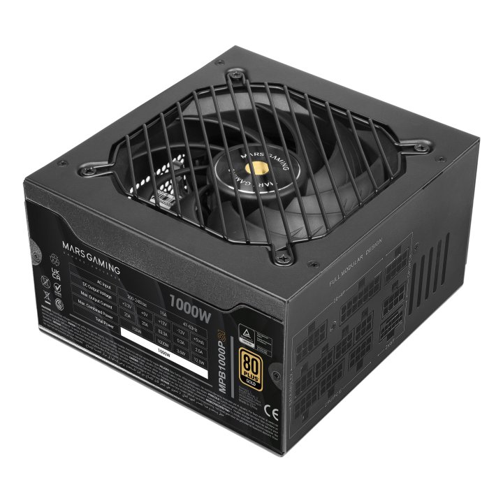 FUENTE ALIMENTACION MARS GAMING MPB1000PSI ATX 1000W NEGRA