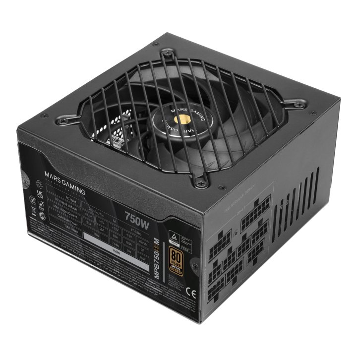 FUENTE ALIMENTACION MARS GAMING MPB750SIM ATX 750W NEGRA