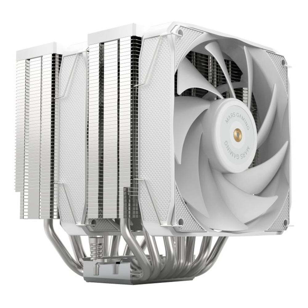 VENTILADOR DISIPADOR CPU MARS GAMING MCPUXU9W 2X 120MM BLANCO
