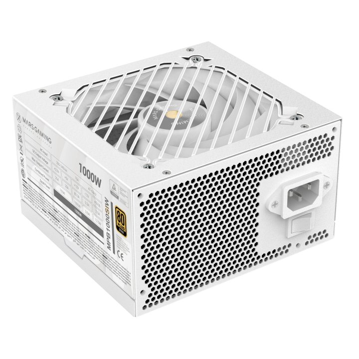 FUENTE ALIMENTACION MARS GAMING MPB1000SIW ATX 1000W BLANCA