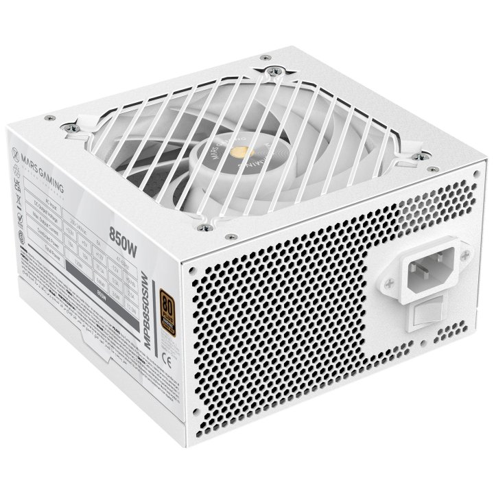 FUENTE ALIMENTACION MARS GAMING MPB850SIW ATX 850W BLANCA