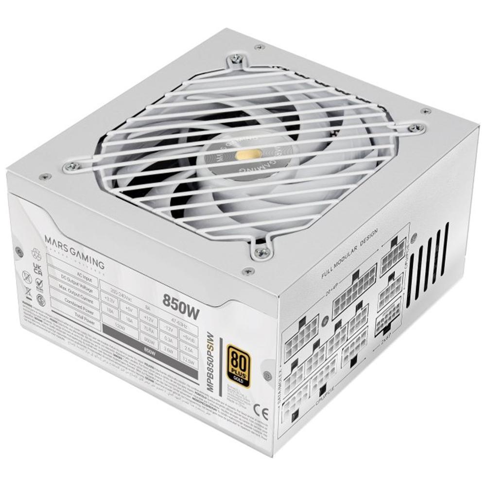 FUENTE ALIMENTACIN MARS GAMING MPB850PSIW ATX 850W BLANCA
