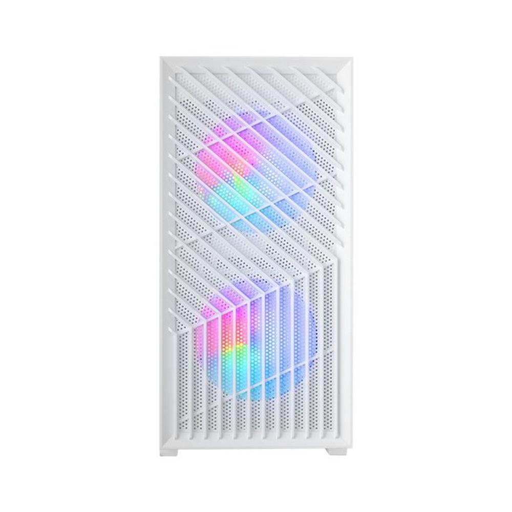 CAJA ORDENADOR MARS GAMING MCVORTEXW MATX FRGB CRISTAL TEMPLADO BLANCA