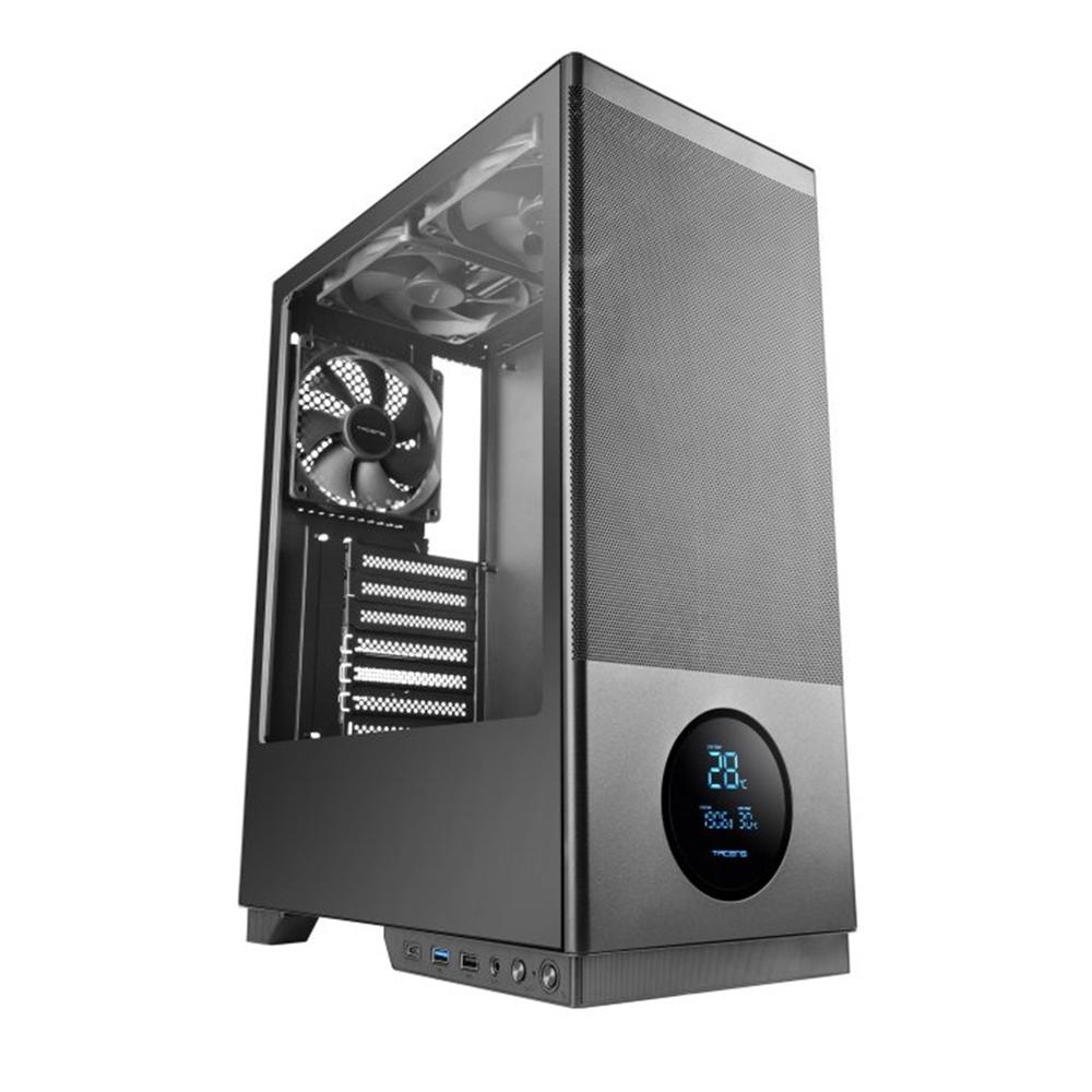 CAJA ORDENADOR GAMING TACENS 2SAGITTA20 ATX CRISTAL TEMPLADO NEGRA