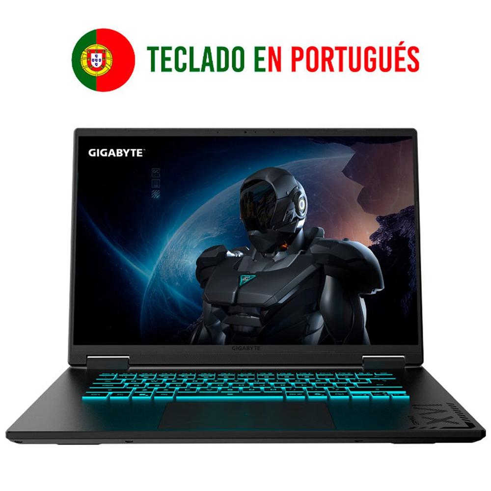 PORTATIL GIGABYTE A16 3VHK3PT864SD R7-260/ 32GB/ SSD 1TB/ RTX 5060 8GB/ 16"WUXGA/ FREEDOS PORTUGUES
