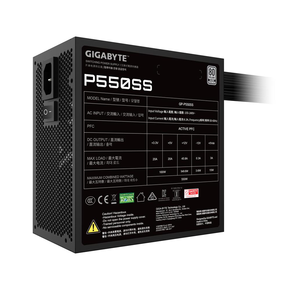 FUENTE ALIMENTACION GIGABYTE GP-PB550 GAMING ATX 550W
