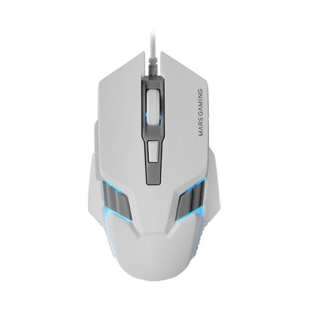 RATON MARS GAMING MM024W RGB FLOW BLANCO