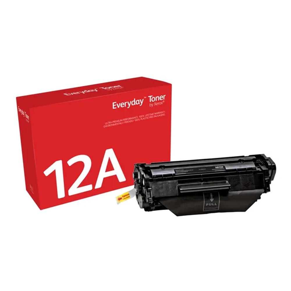 TONER XEROX EVERYDAY COMPATIBLE CON HP 12A LaserJet 1010(Q2612A CRG104 FX9 CRG103) NEGRO