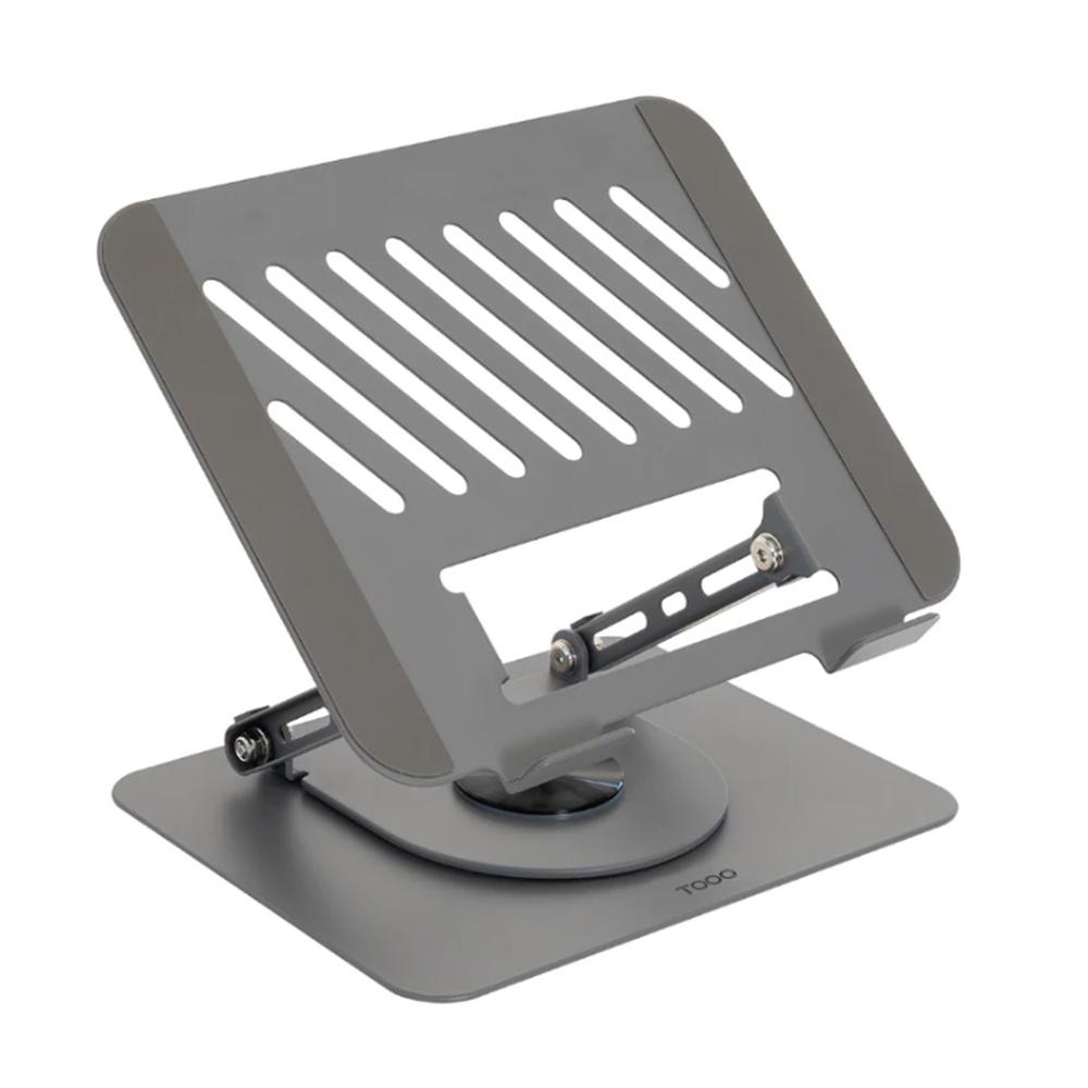 SOPORTE / BASE ELEVADOR TOOQ PARA PORTATIL 17" PLATA