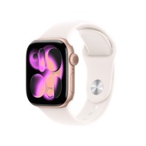 SMARTWATCH APPLE WATCH S11 GPS + CELLULAR 42MM ROSE GOLD ALUMINIUM CASE LIGHT BLUSH SPORT BAND M/L