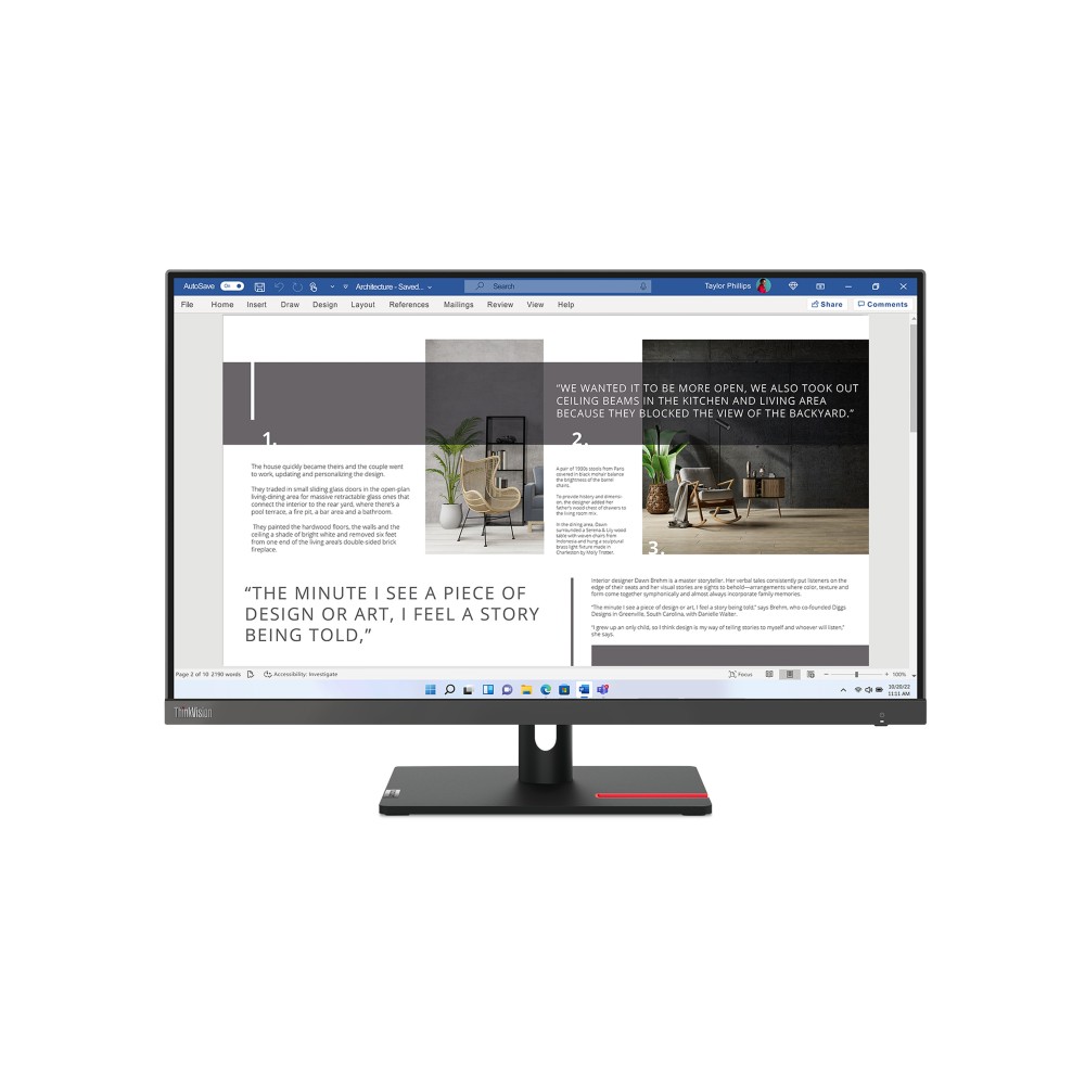 MONITOR LENOVO THINKVISION S27i-30 27" FHD 100HZ