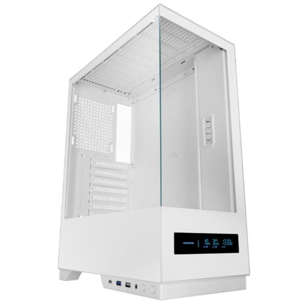 CAJA ORDENADOR MARS GAMING MCPULSARW ATX CRISTAL TEMPLADO BLANCO