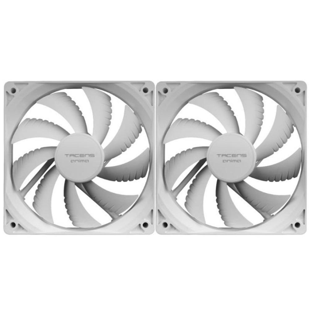 VENTILADOR CAJA TACENS ANIMA AF12X2W 2X120MM BLANCO