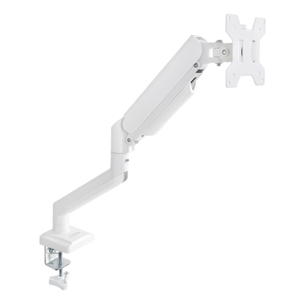 SOPORTE MESA TOOQ VESA HASTA 34" 100X100MM MAX 10KG BLANCO