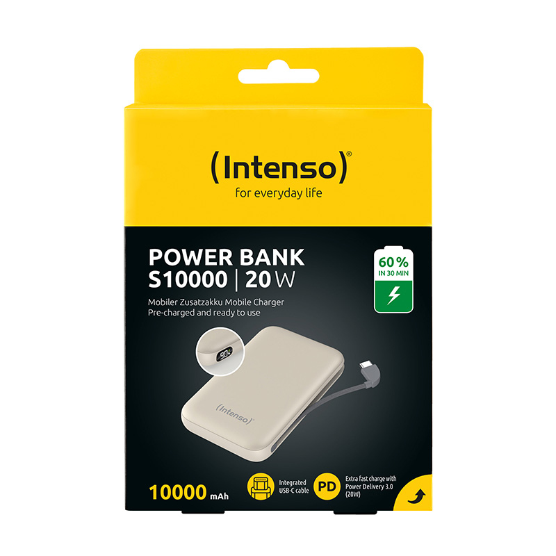 POWERBANK INTENSO S10000 10000 MAH BEIGE 20W