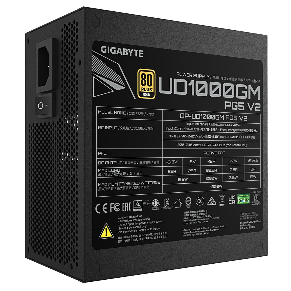 FUENTE ALIMENTACION GIGABYTE GP-UD1000GM PG5 V2 GAMING ATX 1000W
