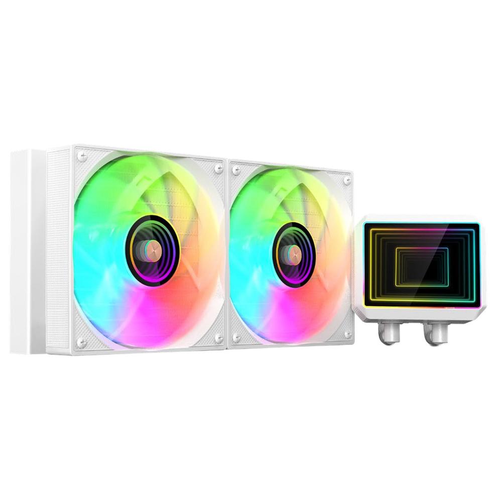 KIT REFRIGERACION LIQUIDA MARS GAMING ML-TWO240W ARGB 2X 120MM BLANCO