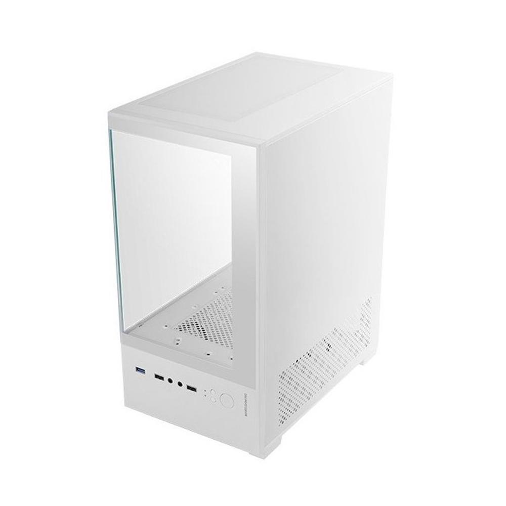 CAJA ORDENADOR MARS GAMING MC-SE2W MATX FRGB CRISTAL TEMPLADO BLANCA