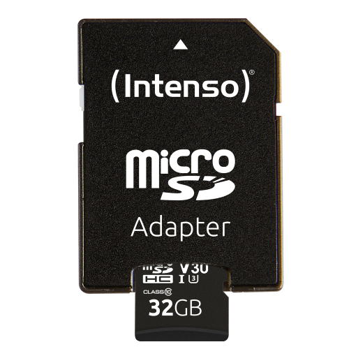 TARJETA MEMORIA MICRO SD INTENSO 32GB PROFESIONAL V30 + ADAPTADOR SD