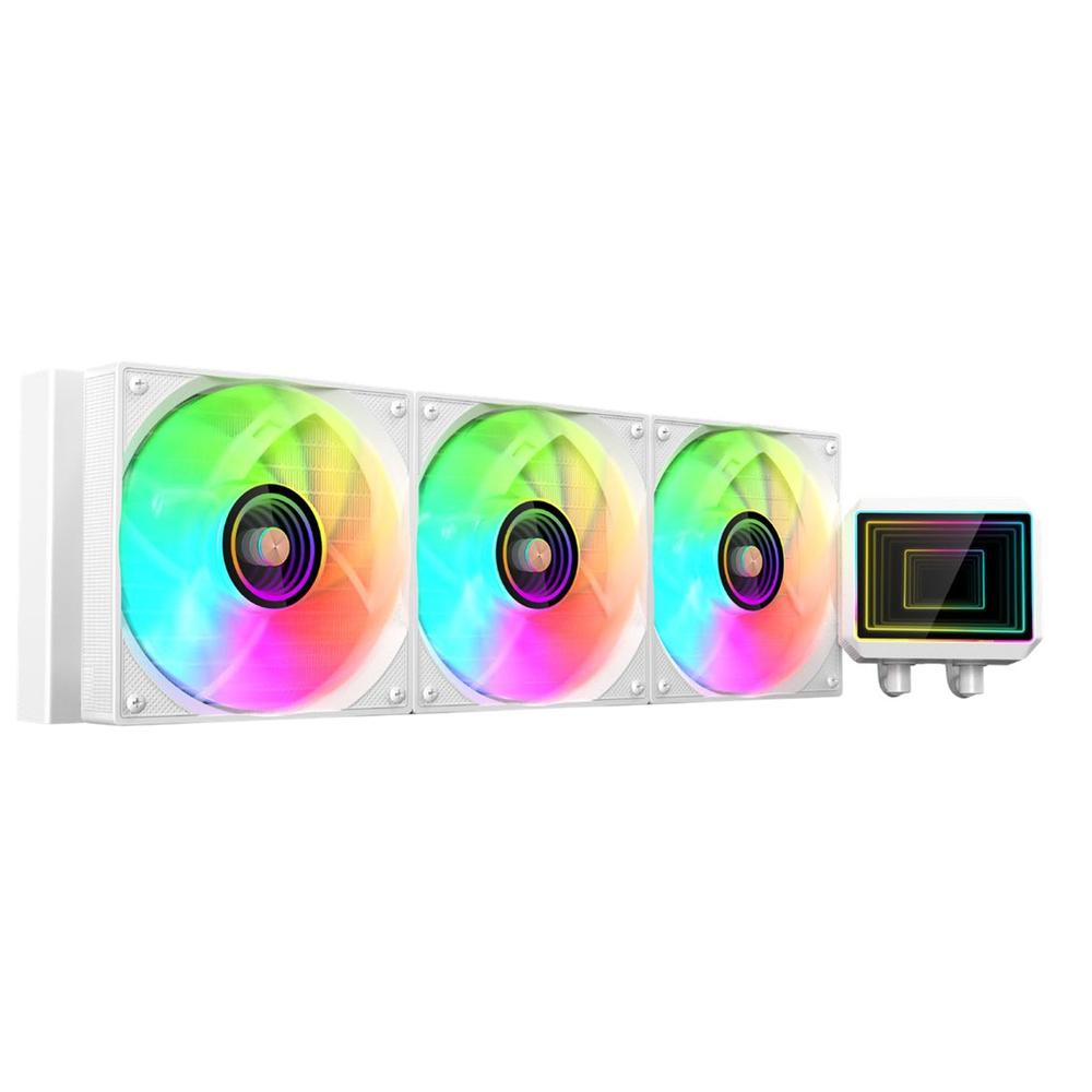 KIT REFRIGERACION LIQUIDA MARS GAMING ML-TWO360W ARGB 3X 120MM BLANCO