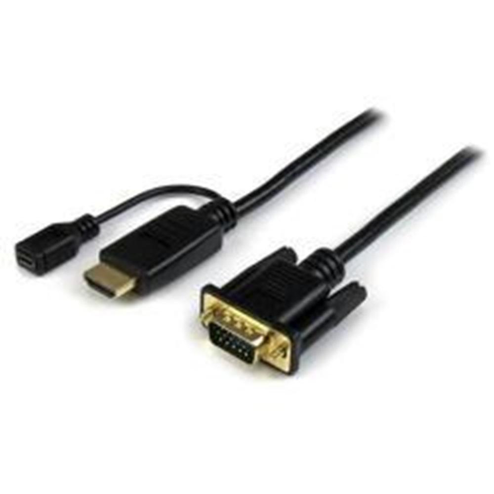 CABLE HDMI / MICRO USB TIPO B A VGA STARTECH 3M/ MACHO/HEMBRA - MACHO/ NEGRO