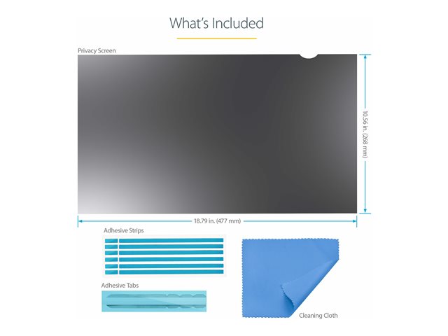 FILTRO DE PRIVACIDAD UNIVERSAL STARTECH PARA MONITOR 21.5"