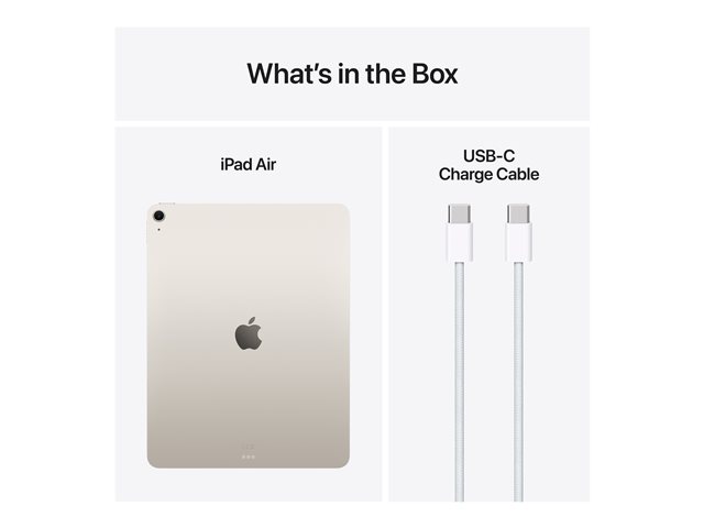APPLE IPAD AIR 8GB 1TB WIFI STARLIGHT 13" / IPS / 12MPX
