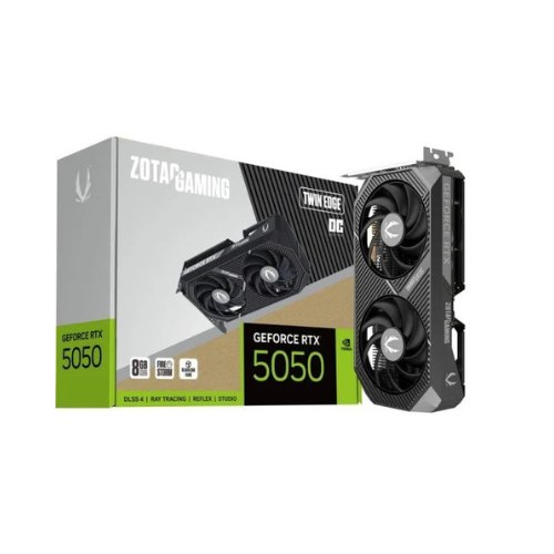 TARJETA GRAFICA ZOTAC GAMING RTX 5050 OC TWIN EDGE 8GB GDDR7/ 3X DP/ 1X HDMI PCI EXPRESS 5.0
