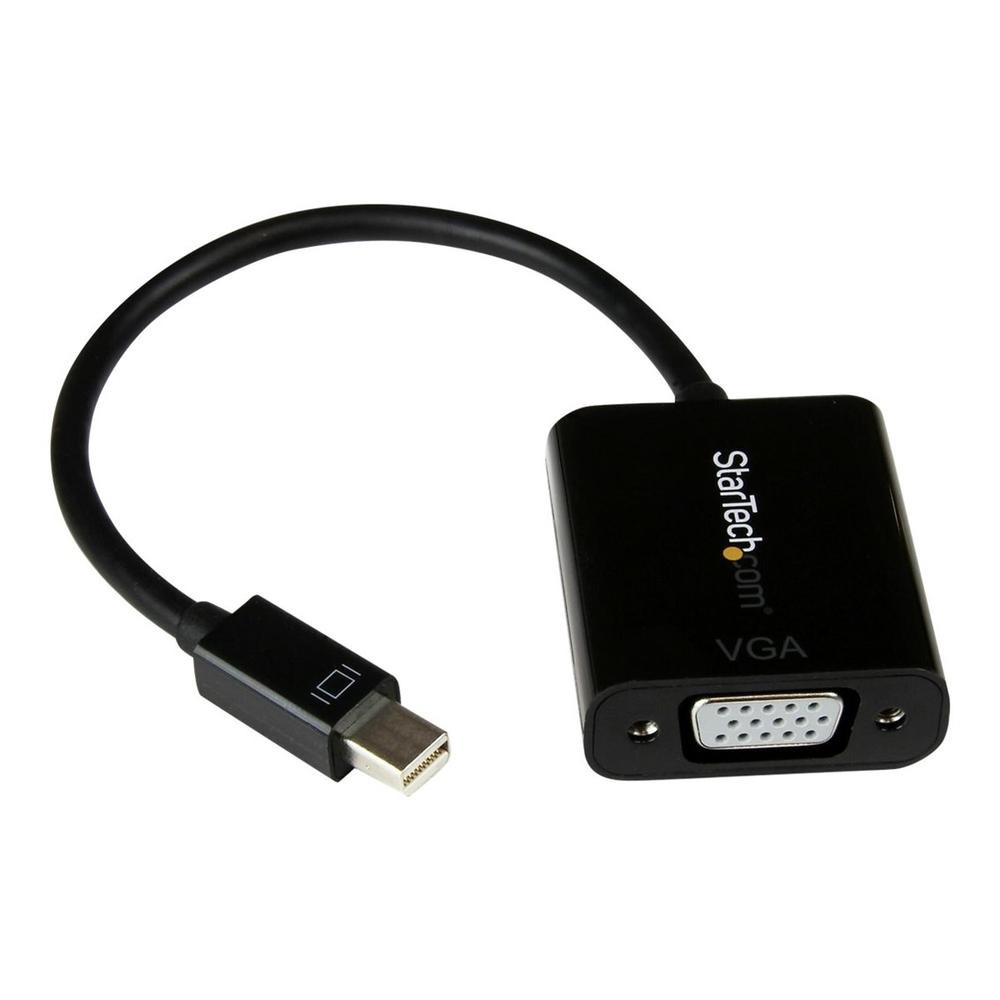 ADAPTADOR MINI DP A VGA STARTECH 22CM/ MACHO-HEMBRA/ NEGRO