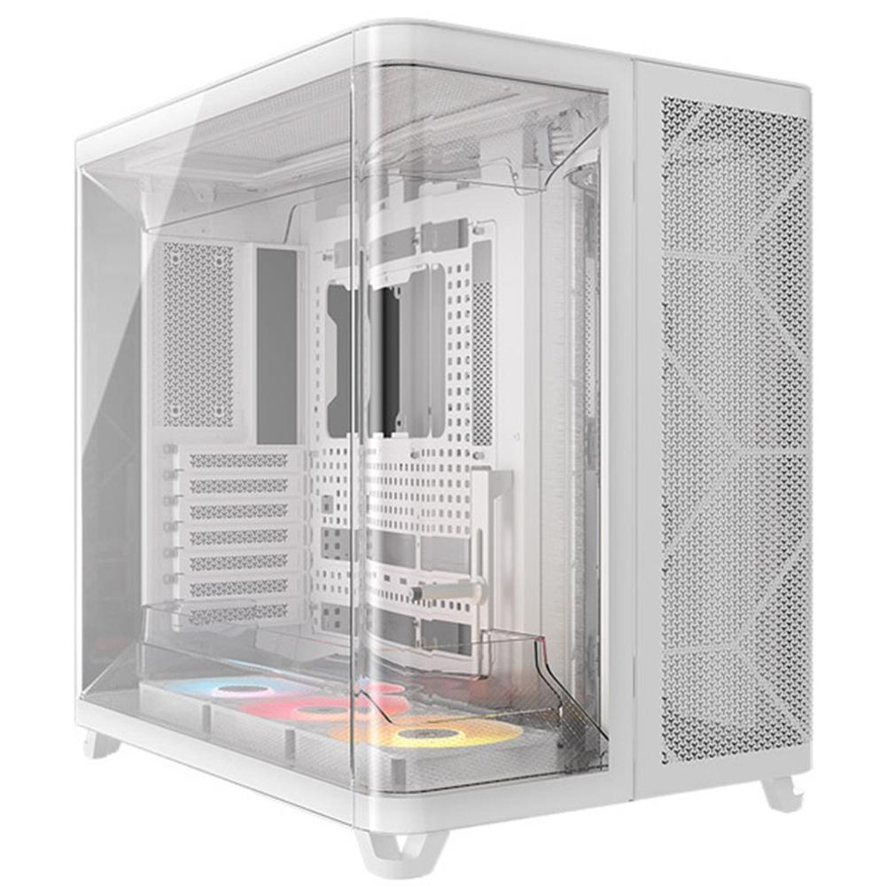 CAJA ORDENADOR CORSAIR AIR 5400 RS-R ARGB ATX CRISTAL TEMPLADO BLANCA