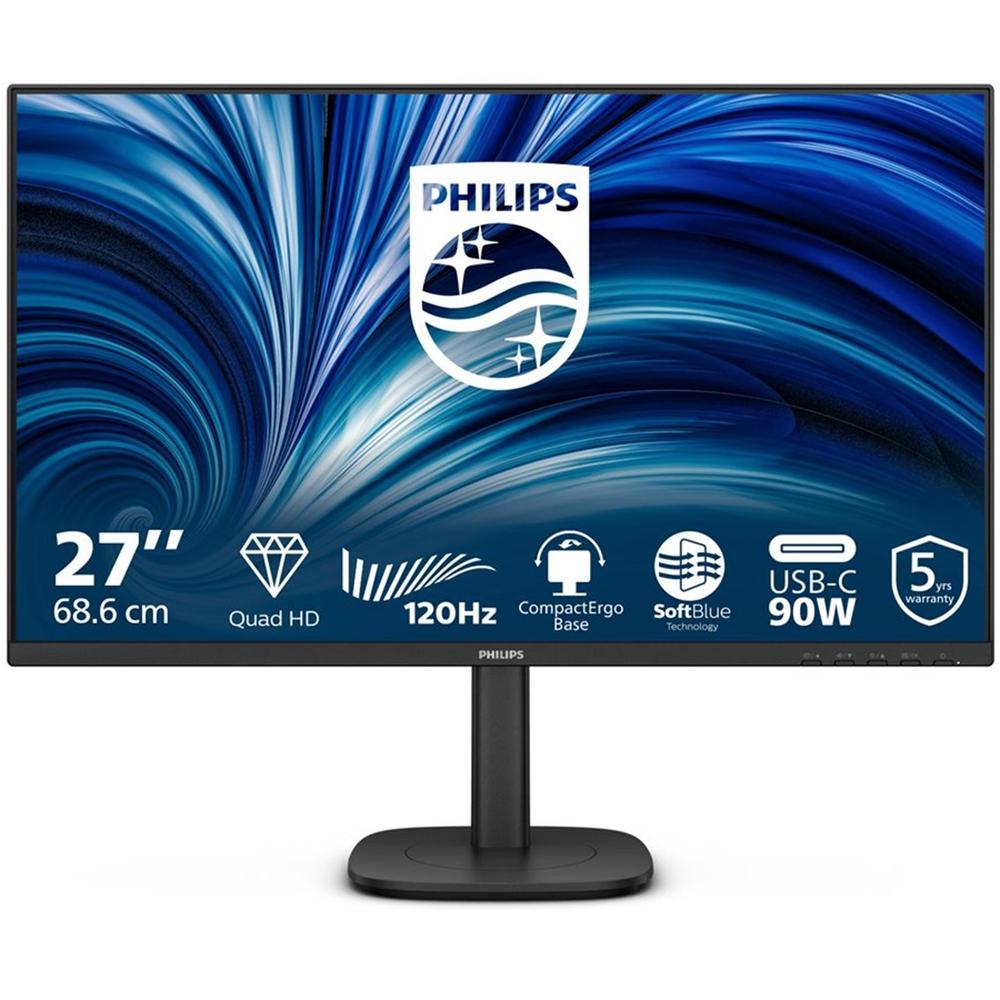 MONITOR LED 27" PHILIPS 27B2U3601/00 IPS/ QHD/ DP/ HDMI/ 120HZ/ 4MS/ VESA 100X100