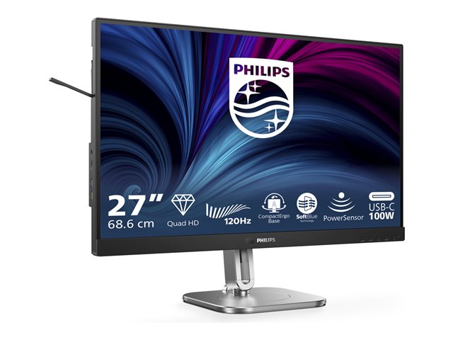 MONITOR LED 27" PHILIPS 27B2U4601/00 IPS/ QHD/ DP/ HDMI/ 120HZ/ VESA 100X100