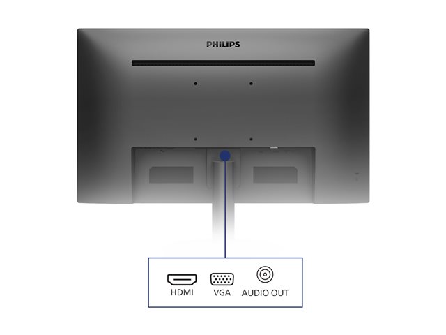 MONITOR LED 22" PHILIPS V-LINE 221V8A/00 VA/ FHD/ HDMI/ VGA/ 75HZ/ 4MS/ VESA 100X100