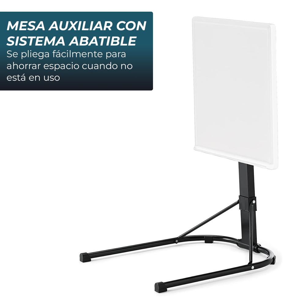 YOEVU - Mesa plegable auxiliar blanca