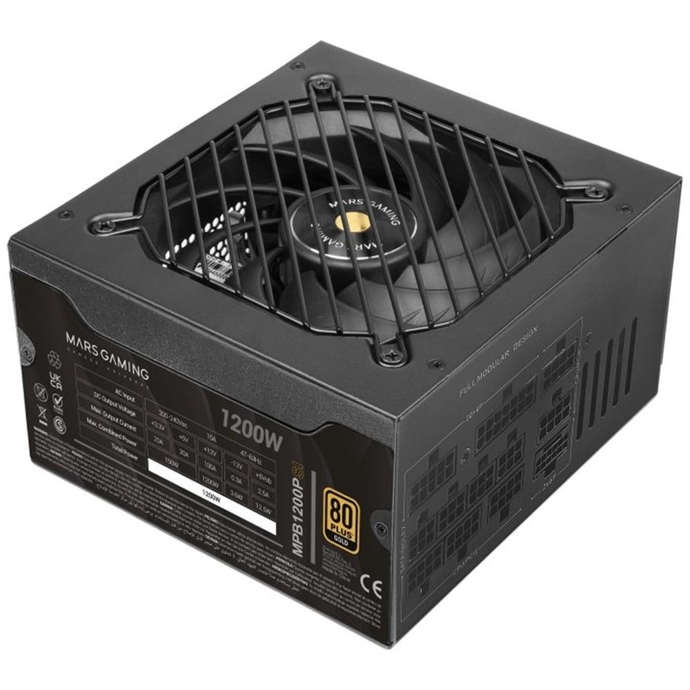 FUENTE ALIMENTACION MARS GAMING MPB1200PSI ATX 1200W NEGRA