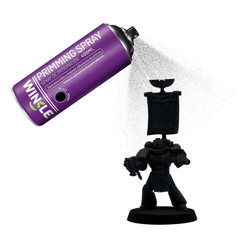 SPRAY IMPRIMACION WINKLE NEGRO / 400ML / IMPRESORA 3D