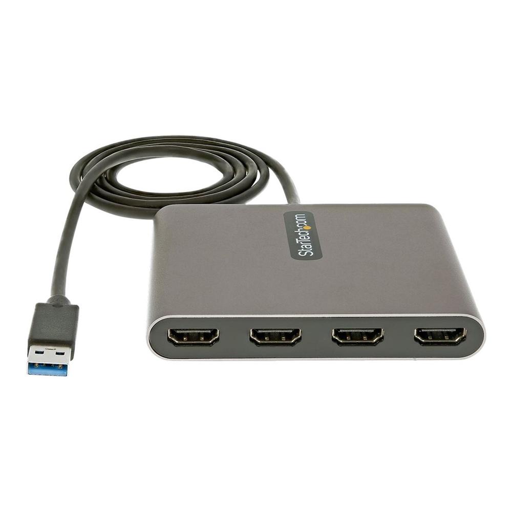 ADAPTADOR USB 3.0 A 4X HDMI STARTECH 1M/ MACHO-HEMBRA/ GRIS