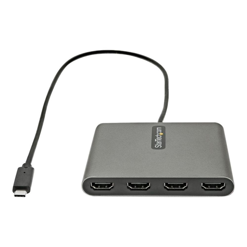 ADAPTADOR USB TIPO C A 4X HDMI STARTECH 0.5M/ MACHO-HEMBRA/ GRIS