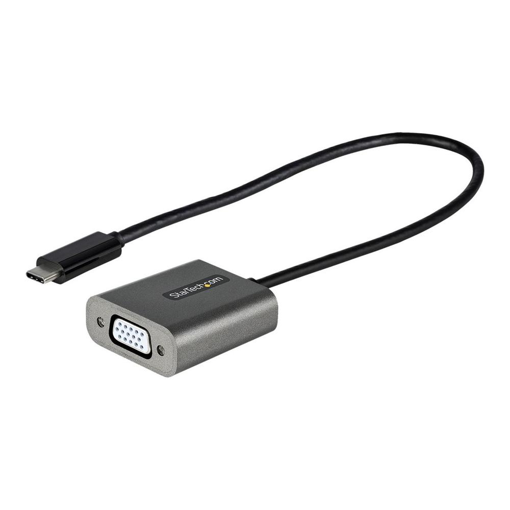 ADAPTADOR USB TIPO C A VGA STARTECH 0.30M/ MACHO-HEMBRA/ NEGRO