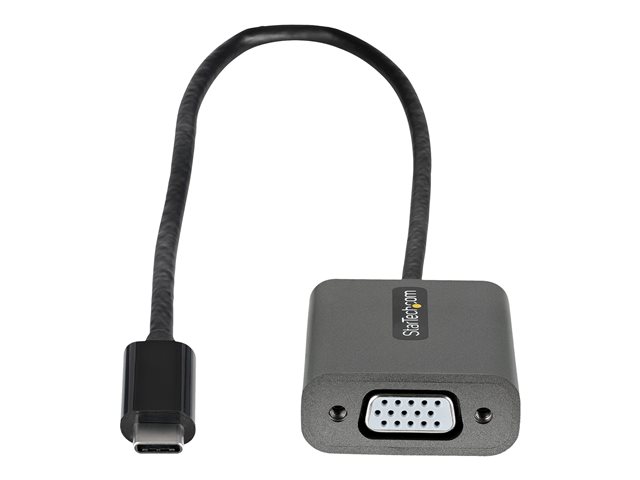 ADAPTADOR USB TIPO C A VGA STARTECH 0.30M/ MACHO-HEMBRA/ NEGRO
