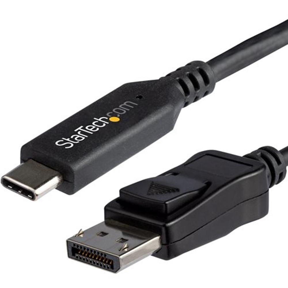 CABLE USB TIPO C A DISPLAYPORT STARTECH 1.8M/ MACHO-MACHO/ NEGRO