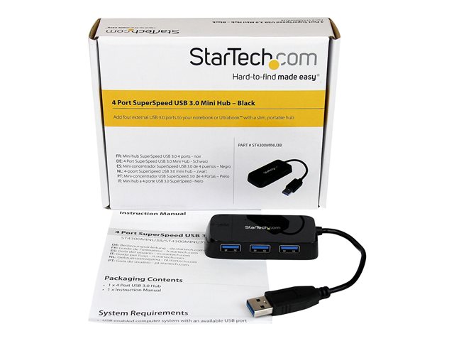 HUB STARTECH USB TIPO A 4 EN 1