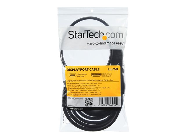 CABLE USB TIPO C A HDMI STARTECH 1M/ MACHO-MACHO/ NEGRO