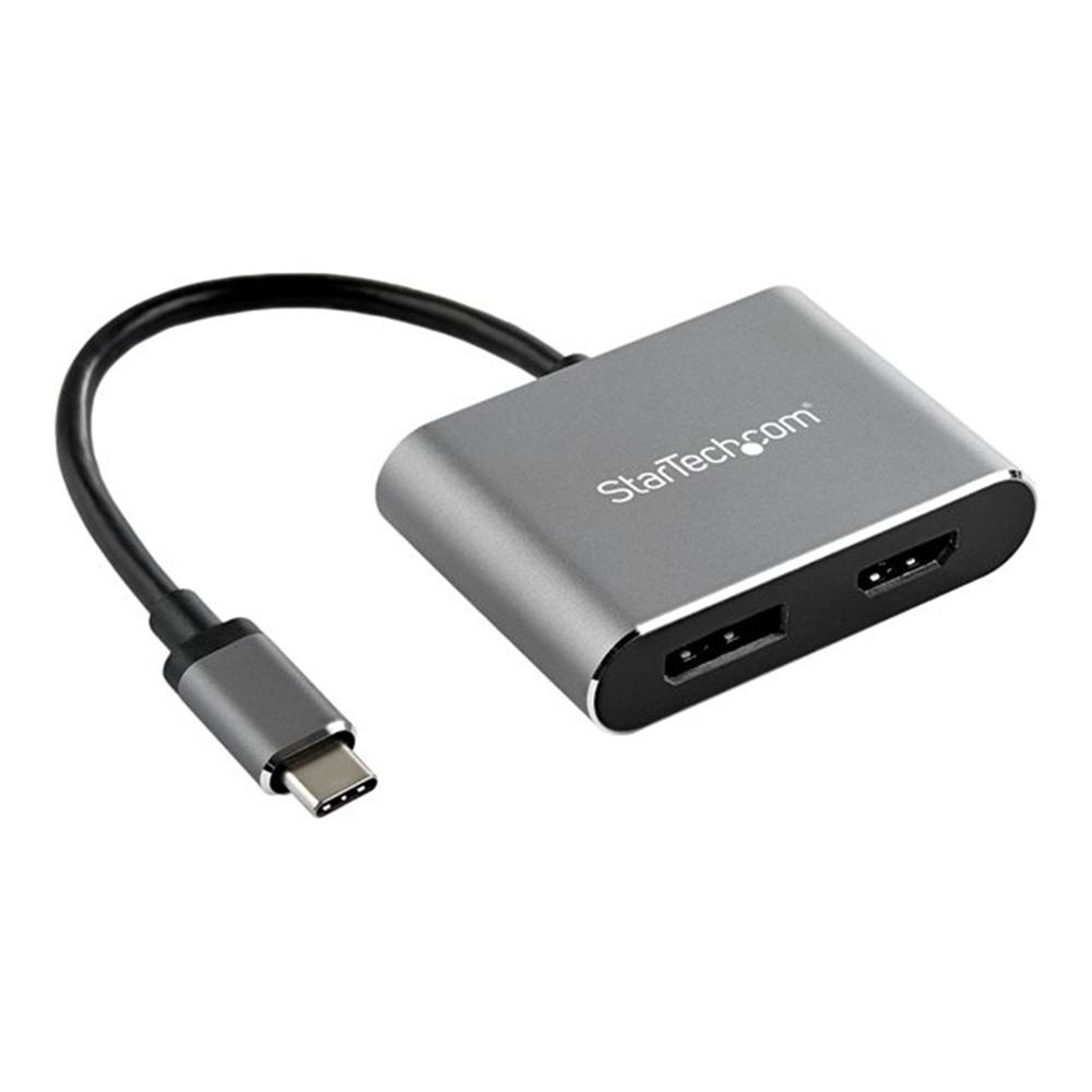 ADAPTADOR USB TIPO C A HDMI/DISPLAYPORT STARTECH 0.205M/ MACHO-HEMBRA/ GRIS