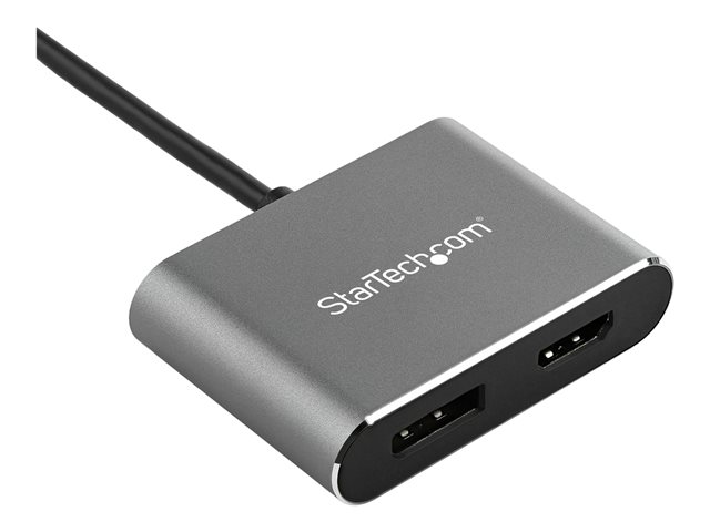 ADAPTADOR USB TIPO C A HDMI/DISPLAYPORT STARTECH 0.205M/ MACHO-HEMBRA/ GRIS
