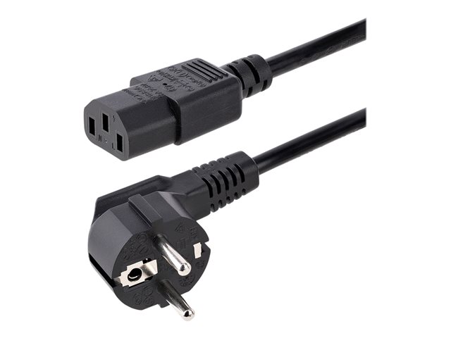 CABLE SCHUKO A C13 STARTECH 1M/ NEGRO