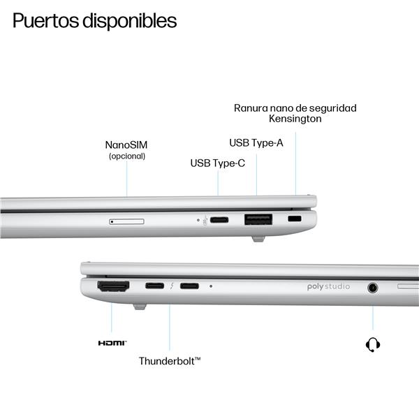 PORTATIL HP EliteBook 8 14" G1i AI U5-226V 16GB/ SSD 512GB/ W11P